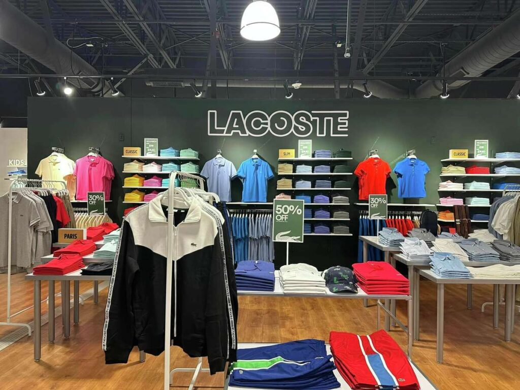 Boutique Lacoste avec promotions exceptionnelles